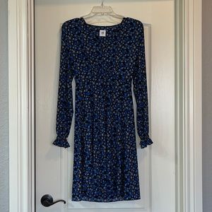 Blue Floral, Long Sleeved, cabi Dress